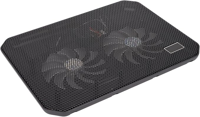 Dual Fans Laptop Cooling Pad Ergonomic Design Fast Heat Dissipation USB Port Silent Operation Excellent for Gaming Laptops Under 17in