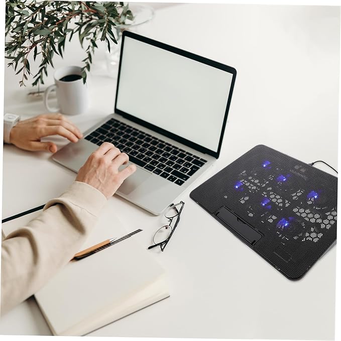 Generic Adjustable Laptop Cooling Pad USB Port Ergonomic Stand for Laptops Portable Cooler for Reduced Neck and Shoulder Pain for Use