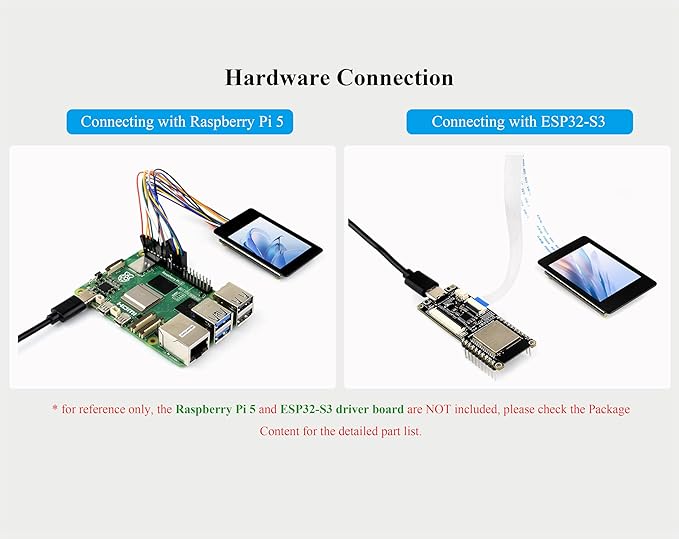2inch IPS Touch Screen Compatible with Raspberry Pi 5/4B/3B+/3B/Pi Zero/Zero W/Pi Zero 2W/Pico/Pico W/Pico 2/Pico 2W/ ESP32 240x320 Resolution Capacitive Touch LCD Display I2C SPI Interface