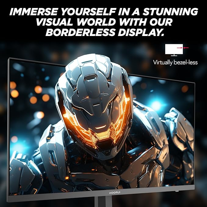 KOORUI 27 Inch Gaming Monitor 200Hz FHD (1920x1080) HDR400 1ms Fast IPS 90% DCI-P3 Adaptive-Sync HDMI 2.0 DP 1.4 VESA Mount Tilt Adjustable G2711P