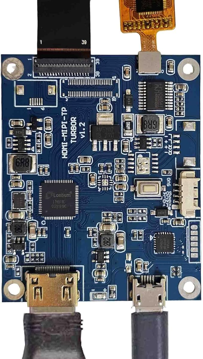 3.4 inch 800x800 IPS MIPI 330nit Round LCD Touch Screen and 39 pins Controller Board