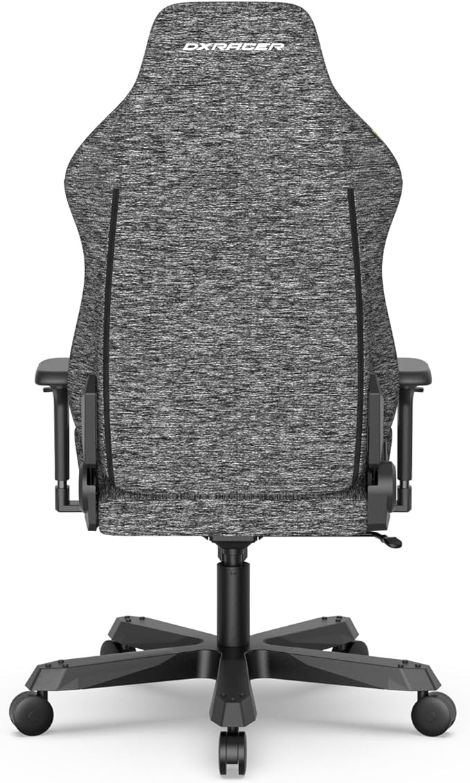 DXRacer Tank XXL Ergonomic Video Gaming Chair for Adults Reclining Gaming Chairs with Magnetic Head Pillow and Lumbar Support Racing Style Height Adjustable (Woven Fabric Gray)