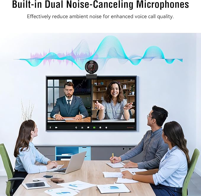 4K Webcam with Microphone for PC Laptop 1080P 60fps Web Cam for Streaming Gaming Wide Angle Desktop Camera for Mac Windows USB Web Cam for Zoom Meeting &amp Video Recording
