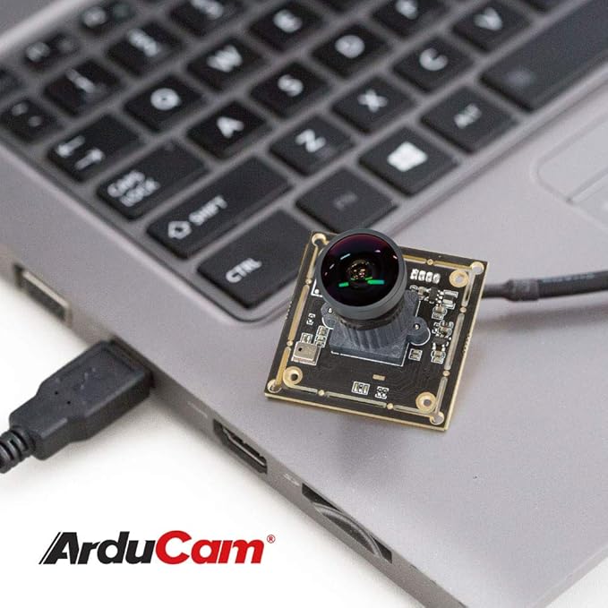 Arducam 1080P Low Light WDR Ultra Wide Angle USB Camera Module for Computer 2MP CMOS IMX291 160 Degree Fisheye Mini UVC USB2.0 Webcam Board with Microphone 3.3ft Cable for Windows Linux Mac OS