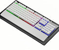 Wired Rainbow LED Gaming Keyboard104 Keys Light Up Mechanical Feeling Computer Keyboard With Palm Rest for Windows LaptopPC Gamers Office DeviceTravel Easy to Carry on Business TripWoking(White)