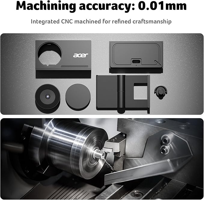 acer 4K Webcam for PC/Mac with All-Metal Unibody Sculpted Sony 1/2 Sensor PDAF 2 Noise Reduction Mics Privacy Cover Lightweight Fast Cooling Streaming Camera for Live Meeting Commerce Gaming