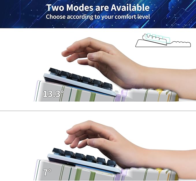 Wrist Rest for Computer Keyboard Keyboard Wrist Rest Ergonomic Keyboards Holder for Easy Typing Working Wrist Pad for Keyboards with Comfortable Wrist Rest for Keyboard White Flower