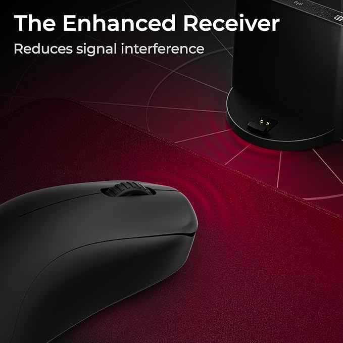 BenQ Zowie S2-DW 4K Wireless Mouse for Esports Sports Science 4K Enhanced Receiver 65g Symmetrical Driverless 3950 Sensor 4K Polling Rate