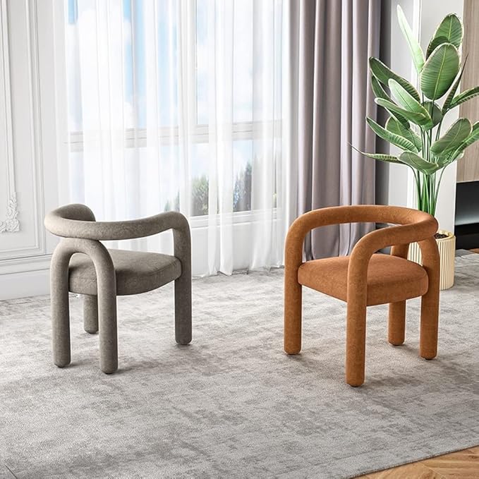 Office Chair Gaming Chair Computer Chair Cosmetic Chair Scandinavian Living Room Furniture Leisure Chair Reclining Dining Chair Cashmere Sofa Armchair Makeup Stool (Color : A Size : 1 Code)