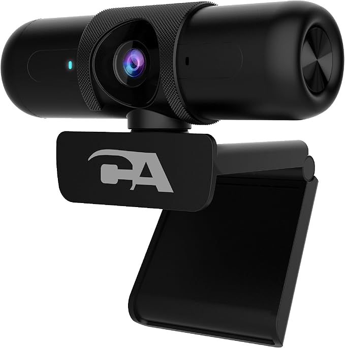 Cyber Acoustics CA Essential Webcam 1080HD-AF – USB Webcam with Microphone for Desktop or Notebooks 1080p Webcam HD Auto-Focus and Light Correction Omni-Directional Microphone (WC-2000)