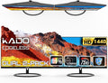 Kado Dual Monitor Setup - 2-Pack 27-inch 2560x1440 Quad HD Computer Monitor 75Hz VESA Mount Edgeless HDMI Office Gaming Hybrid Built-in Speakers