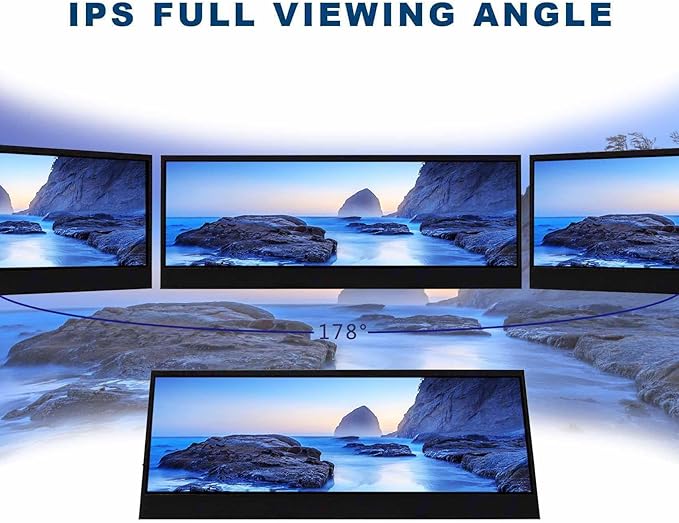 VSDISPLAY 14'' 14 Inch 3840x1100 IPS LCD Touchscreen 4K Display with USB-C Video Input and Dual Speakersfor DIY Stretched Bar LCD/Laptop Second Monitor