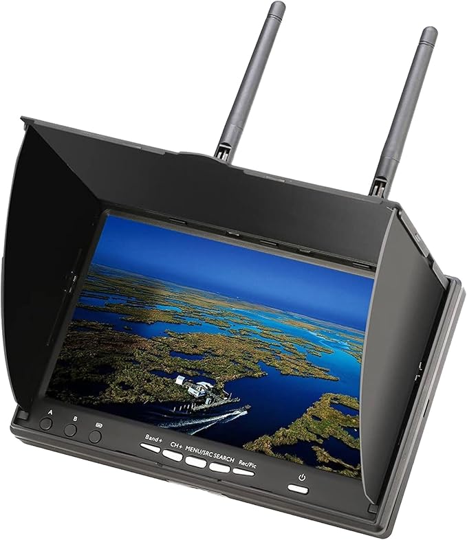 SPEEDY BEE 7Inch Portable FPV Monitor: 5.8Ghz 7 Screen with DVR 40CH Receiver 800 x 480 LCD Display Built-in Battery for FPV