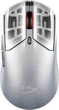 HyperX Pulsefire Haste 2 S – Wireless Gaming Mouse for PC – 64g Magnesium Alloy Shell Rechargeable li-ion Battery 26K Sensor Dual Wireless Glass Skates Silver