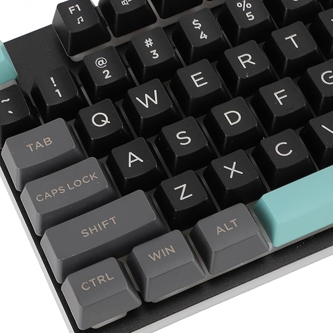 Wired Gaming Keyboard RGB Backlit Large Letter Mechanical Keyboard Portable Mini Keyboard Elevated and Tilted Design Compact 61 Keys Keyboard for PC Laptop Gamer Typist Travel (1)