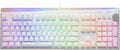 i-rocks K71M RGB Mechanical Gaming Keyboard with Media Control Knob Blue Switches 107 Keys w/Full NKRO PBT Keycaps Multimedia Hotkeys Detachable USB-C Cable and Onboard Storage White