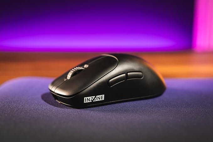 Sony INZONE Mouse-A Ultra-Lightweight 48g Wireless Gaming Mouse with Dongle Optical Switch 8000Hz Polling 30K DPI Sensor 90Hr Battery Customizable Buttons USB-C