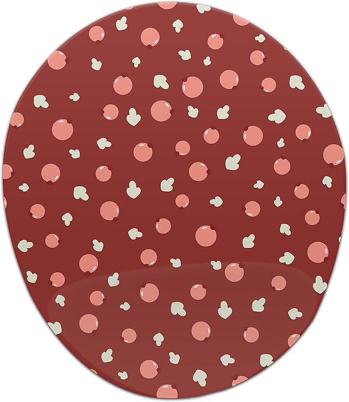 Ergonomic Mouse Pad with Wrist Rest Digital Printed Mouse Mat for Tendon Sheath Problems Non-Slip Base for Office and Home Size: 20 x 23 cm