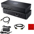 Dell D3100 Dock USB 3.0 Ultra HD/4K Triple Display Docking Station Dual Monitor with 65W HDMI &amp USB 3.0 Cable