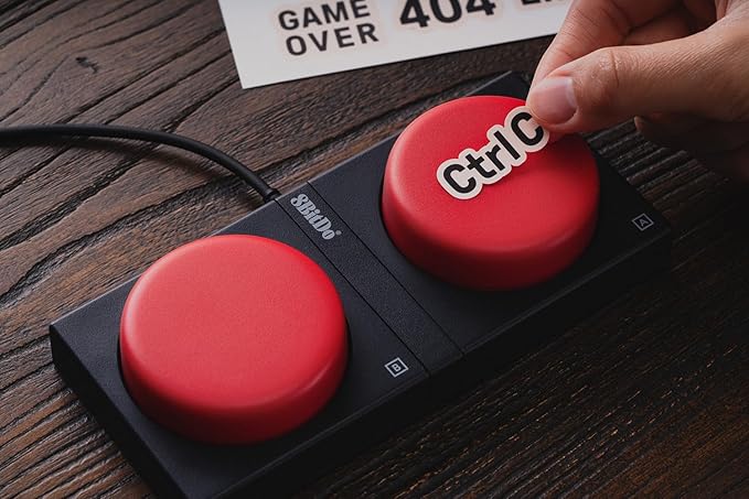 8Bitdo 87 Keys Retro Mechanical Keyboard Bluetooth/2.4G/USB-C Hot Swappable Gaming Keyboard with Dual Super Programmable Buttons and Super Stick Volume knob for Windows and Android - C64 Edition