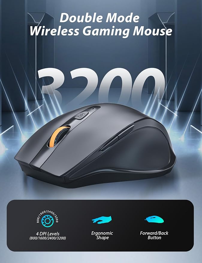 Wireless Mechanical Gaming Keyboard and Mouse Combo 98 Keys RGB Backlit Rechargeable 2000mAh Battery 3-Mode BT5.0/2.4G/USB-C (Pink)