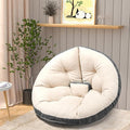 Floor Lazy Sofa Recliner Soft and Comfortable Video TV ChairFoldable Tatami Floor Chair with Lumbar PillowsThick Padded Lounge for Meditation Reading Gaming Beige gray-71 * 35inch