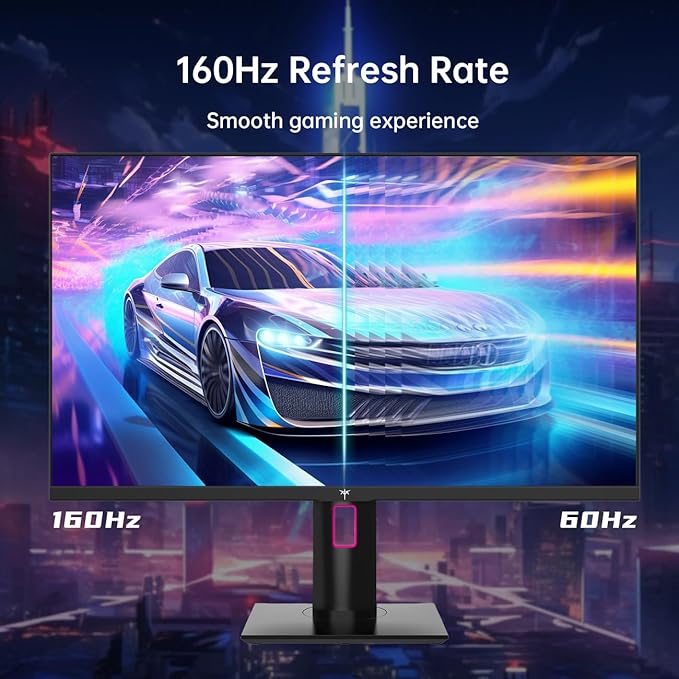 KTC 27 Inch 4K Gaming Monitor UHD 160Hz/144Hz 1ms Fast IPS Monitor Freesync/G-Sync HDR400 132% sRGB HDMI DisplayPort VESA Tilt/Height/Pivot Adjustable H27P22S (Renewed)