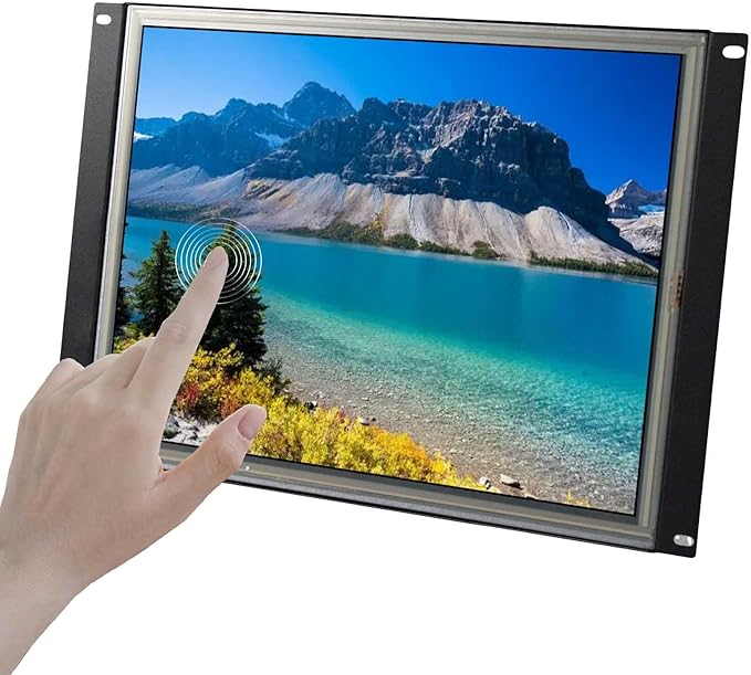 VSDISPLAY 15'' 1024x768 LCD Resistive Touch Screen 1000Nit High Brightness Sunlight Readable Aspect Ratio 4:3 Monitor for Industrial/Outdoorwith USB Controller Board