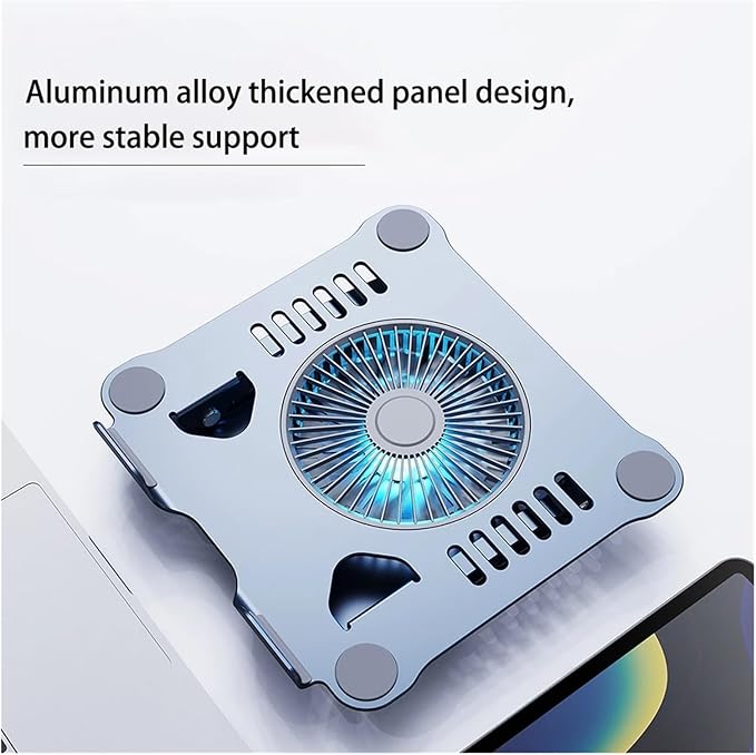 Laptop Stand with Computer Cooling 11-16(Matte Silver)
