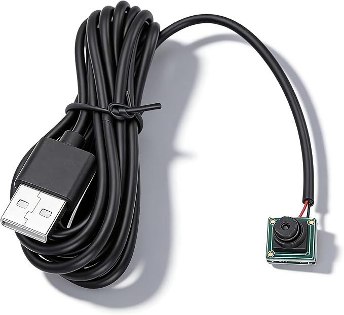 USB Camera Module 1080P 2MP Mini Webcam Board with 1/2.9 Inch CMOS 180 Wide Angle Low Light for Wins Linux Android Embedded Systems