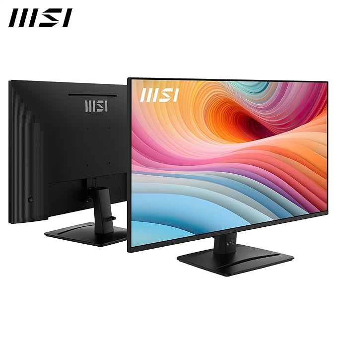 msi PRO MP271A E2 27-inch IPS 1920 x 1080 (FHD) Gaming Office Monitor 120Hz Free-Sync HDMI DisplayPort VGA Port VESA Mountable Tilt Speaker 4-Side Slim Bezel 1ms Black