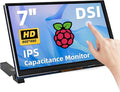 7 Inch Raspberry Pi Monitor Touchscreen 800x480 DSI IPS Display 5-Point Touch Capacitive Screen for Raspberry 5/4B/3B+/3B/B+/A+ Driver-Free