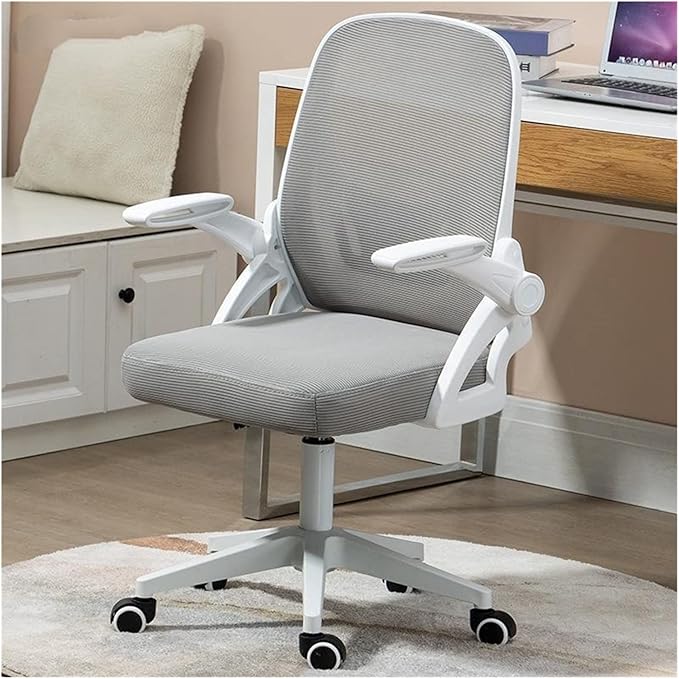 Adjustable Office Computer Chair with Armrest Mesh Office Chair Computer Indoor Bedroom Swivel Adjustable Liftable Gaming Chairs(Black)
