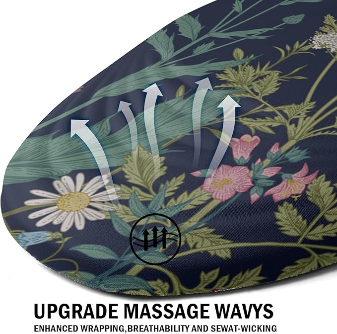Ergonomic Mouse Pad with Wrist Rest Support Memory Foam &amp Polyurethane Weeds
