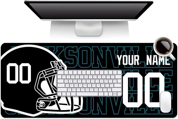 ANTKING Jacksonville Mouse Pad for Men Women Youth Gifts Custom Name and Number Desk Pad