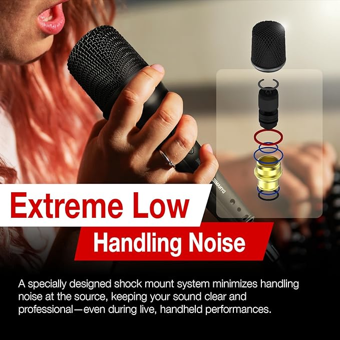 Superlux Professional Dynamic Vocal Microphone Wired for Singing Premium Directional Sound Capture with Low Handling Noise &amp 23ft XLR Audio Cable Live Stage Podcasts Karaoke &amp Studio Recor