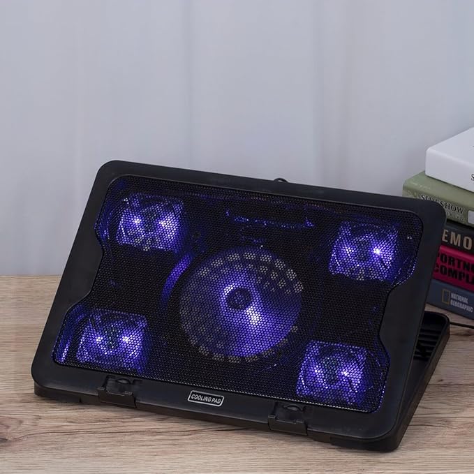 Laptop Cooling Pad with USB Fans Energy-Saving Laptop Cooler Fan Stand for Notebook Heat Dissipation Easy Installation Cooling Mat