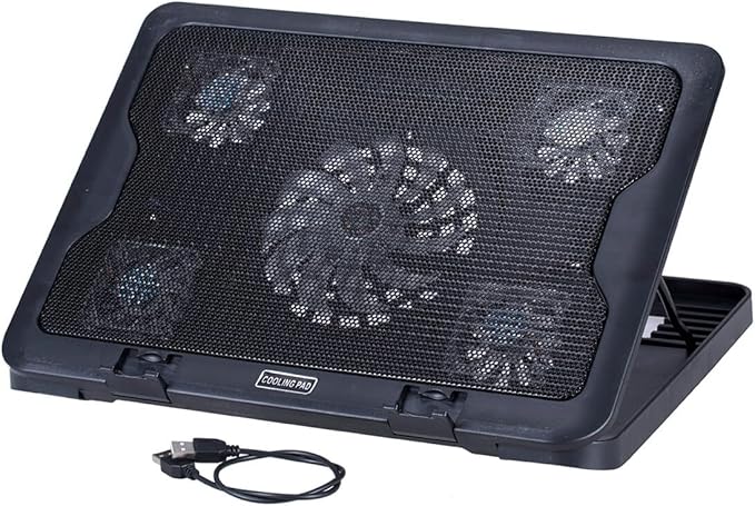 Laptop Cooling Pad with USB Fans Energy-Saving Laptop Cooler Fan Stand for Notebook Heat Dissipation Easy Installation Cooling Mat