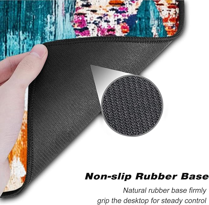 Keyboard Wrist Rest SetMemory Foam Wrist Support Mouse Pad31.5x11.8 Desk Mat for Comfortable Typing &amp Pain ReliefNon-Slip Base for Office &amp Home Use - Vintage Geometric Print Vector