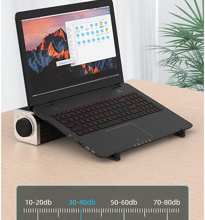 RGB Laptop Cooling Pad Gaming Cooler Fan Stand 3 Gears Fans for 12-18 Inch Gaming Laptop Cooling Fan Stand USB RGB
