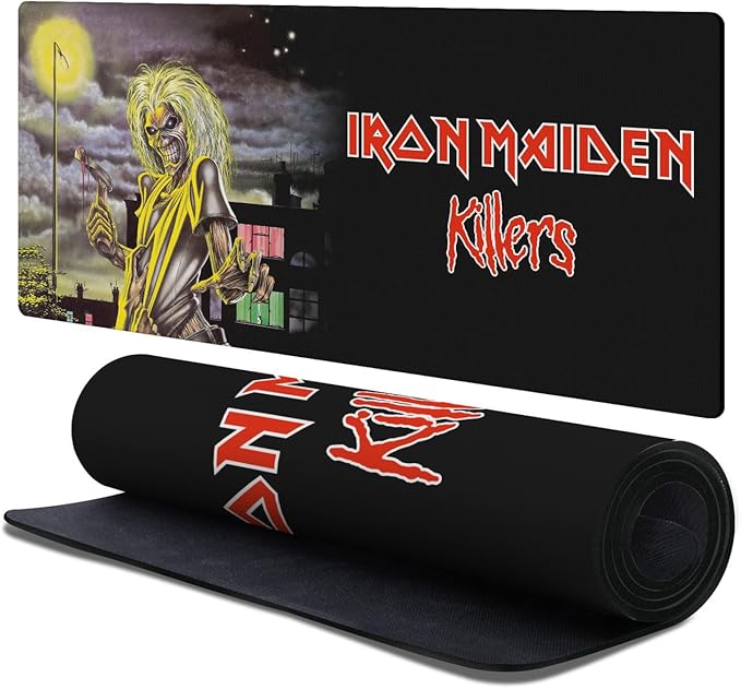 Head Case Designs Officially Licensed Iron Maiden Killers Graphic Art 37.4 x 15.75 x 0.16 inches (900 x 400 mm) - XL Gaming Office Desk PC Keyboard Mouse Mat Pad