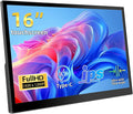 Portable Touchscreen Monitor 16 Inch 1920X1200P IPS Touch Screen Monitor with USB C HDMI Port 350cd/m² External Monitors for Laptop PC Phones Computer PS4/5
