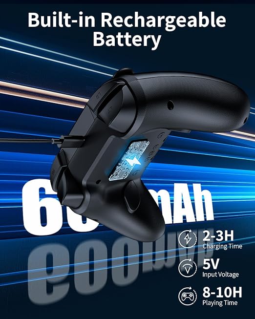 momen PC Gaming Controller Wireless for Switch 2/Steam Deck Controller with Hall Effect Joysticks &amp 2.4G Dongle PC Gaming Control with Paddles Black Bluetooth Gamepad for Windows/Android/iPhone