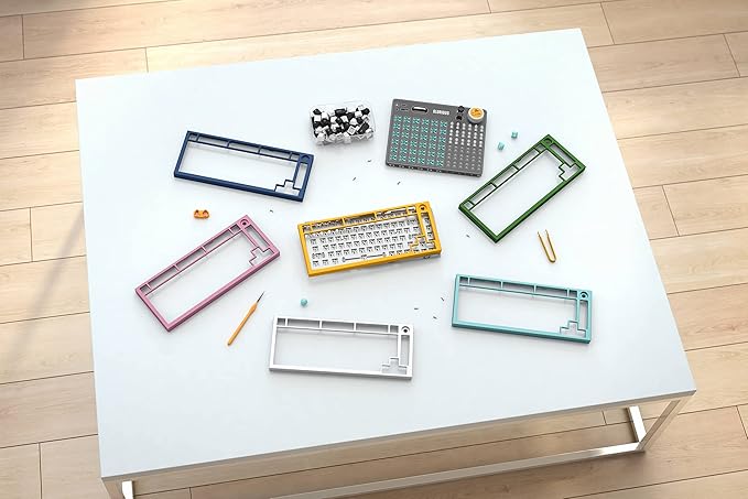 Glorious Top Frame for GMMK PRO - 75% Keyboard with Knob Gaming - Aluminum Mounting Frame for Custom Mechanical Keyboard for PC Gaming and Programming (Prism Pink)