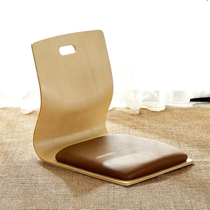 4 Tables Japanese Legless Chair Made from Plywood Seating Living Room Furniture Asian Traditional Tatami Floor Chair for Adults Kids Video-Gaming Reading Watching