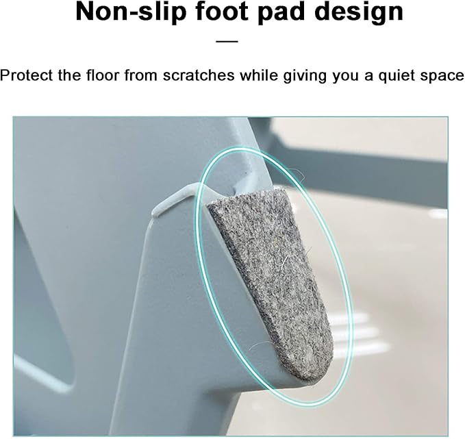 Office Chair Gaming Chair Computer Chair Modern PP Dining Chair with Not-Slip FeetMid-Back Plastic Computer Chair Lounge Chair for Kitchen Garden Bedroom ConferenceErgonomic Arml
