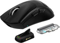 ATTACK SHARK V8 Wireless Gaming Mouse 59g Lightweight BT/2.4G Wireless/Wired Mouse PixArt PAW3950MAX Gaming Sensor 8K Polling42000 DPICoiled CableTapeOffice Mice for PC/Win/Mac(Black)