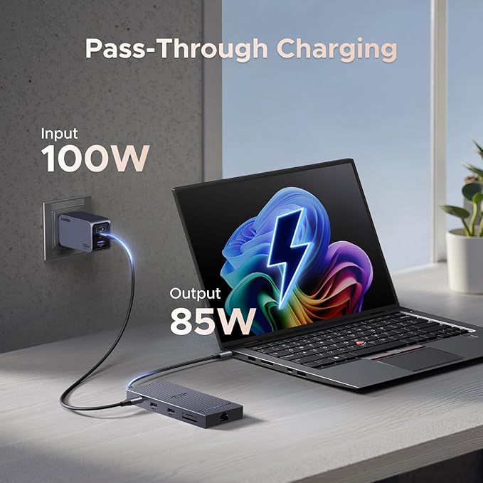 UGREEN 10 in 1 USB C Docking Station Dual 4K Monitor Revodok USBC Hub with 2 HDMI USB A&ampC 3.2 Ports SD/TF Card Reader PD 100W Charging USB C Dock with 1Gbps Ethernet for Dell HP XPS and Mor