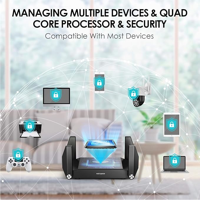 AX1800 WiFi 6 Router - Gaming 4K Streaming MU-MIMO OFDMA Gigabit Ports USB 3.0 WPS IPv6