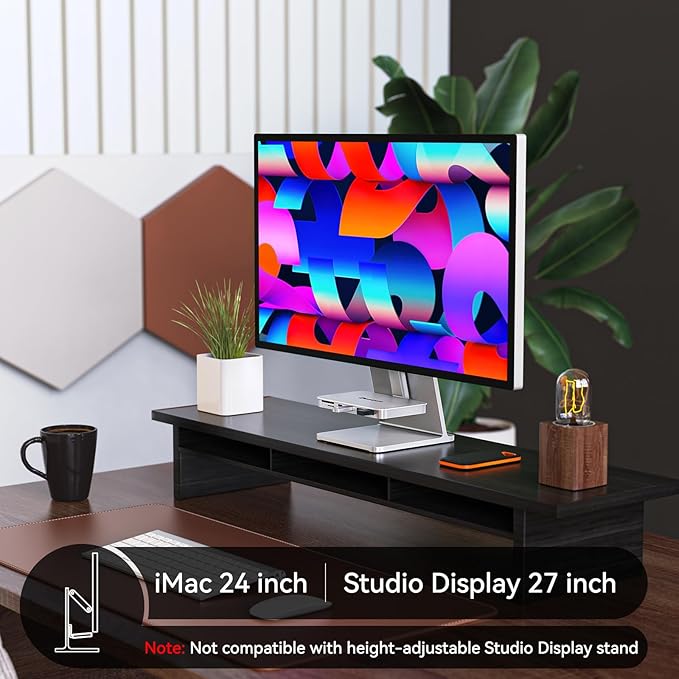 Minisopuru iMac Hub - Compatible with iMac 24 inch M1/M3/M4 and Studio Display 27 inch Accessories Support Max 10Gbps M.2 SSD (SSD Not Included) USB A/C 10Gbps SD/TF Silver.